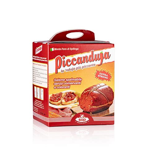 Picanduja, spreadable, spicy salami from Calabria, 250 g, Cardboard ...