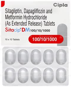 Sitacip Dm 100/10/1000 Tablet: Uses, Side Effects, Price & Substitutes