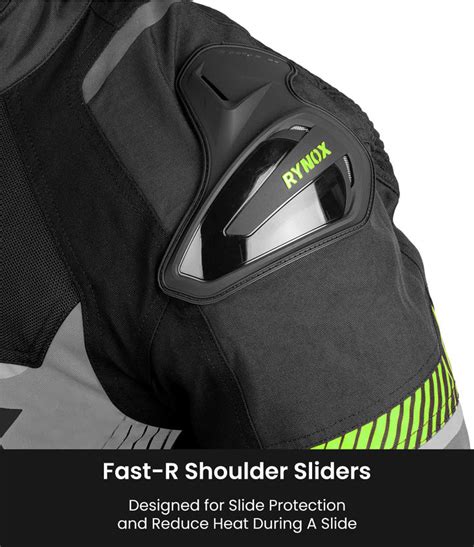 RYNOX APEX EVO CE CERTIFIED CLASS AA RIDING JACKET - BLACK GREY ...