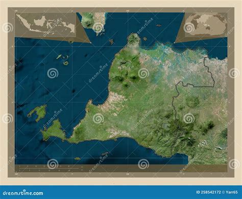 Banten, Indonesia. High-res Satellite. Capital Stock Illustration - Illustration of border ...