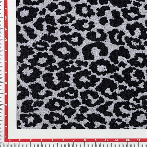Polyester Black Leopard Yarn Dyed Upholstery - KP01A0011 – Ishardass ...