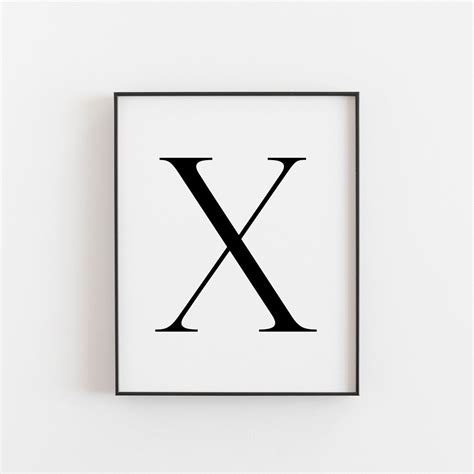 Letter X Sign