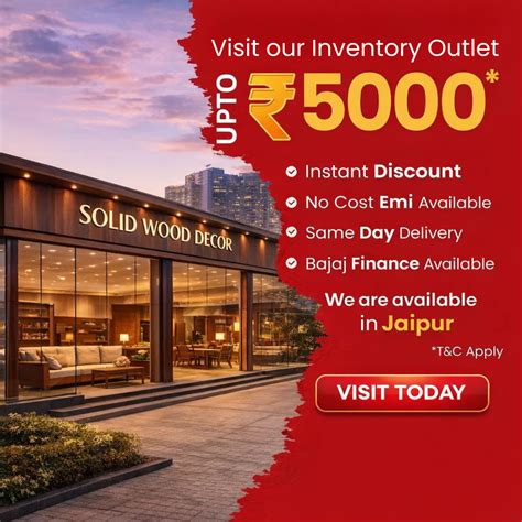 Wooden Furniture Manufacturers and Dealers in Jaipur: Solid Wood Decor