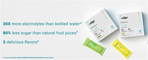 Nudge Hydration Electrolytes Enhancer | Get 30X Electrolytes with Na ...