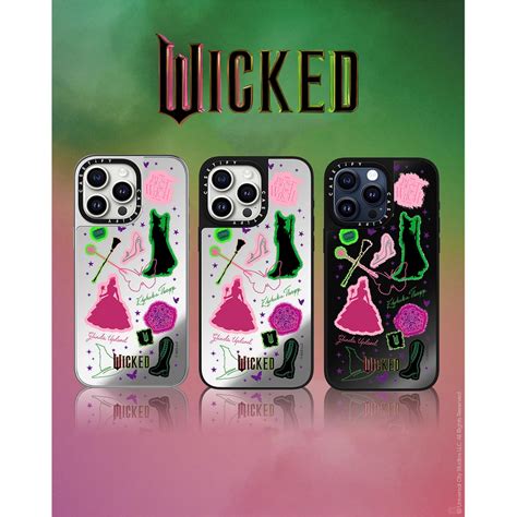 CASECASE X Wicked Sticker Case Magnetic suction Black&Sliver Mirror ...