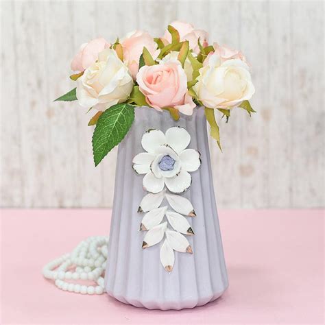 Buy Dual Tone Purple White Flower Vase Online in India - Mypoojabox.in