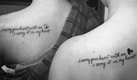 Mother-daughter tattoo; e.e. cummings; "I carry your heart with me (I ...