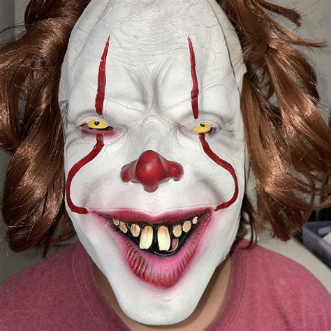 Halloween Pennywise Mask Clown Costume - Gem