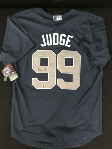 AARON JUDGE SIGNED YANKEES JERSEY KB AUTHENTICS COA