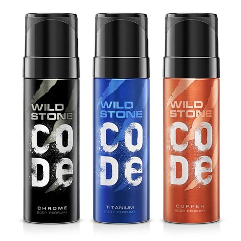Buy WILD STONE CODE Chrome, Copper And Titanium Body Perfume Spray For ...