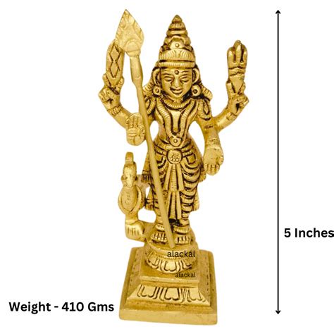 BRASS LORD MURUGAN IDOL – Alackal Bell Metals