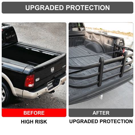 VEVOR Truck Bed Extender 56.7"x26"x18.5" Tailgate Extension, Aluminum ...
