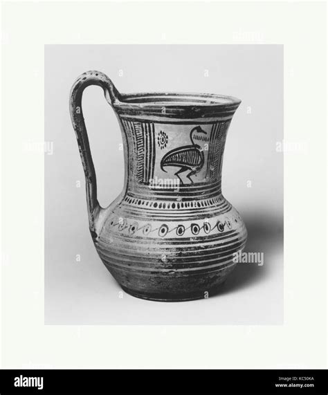 Terracotta tankard, 4th quarter of the 8th century B.C Stock Photo - Alamy