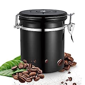 Stainless Steel Airtight Canister Coffee Bean Canister Food Storage ...