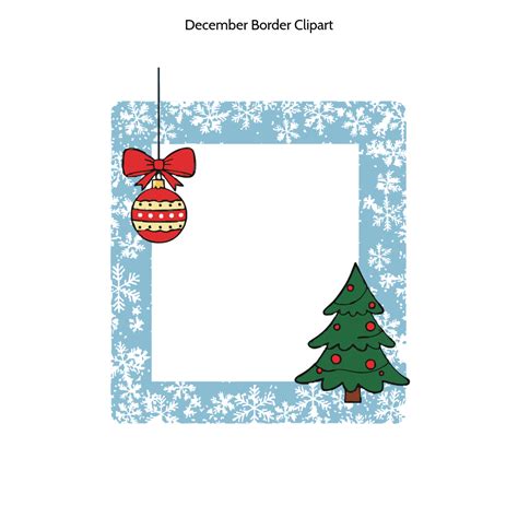 Free December Border Clipart Template to Edit Online