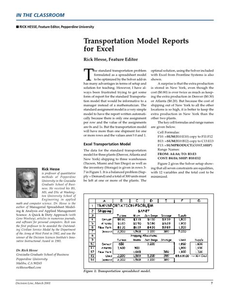 Image result for Transportation Problem Using Excel