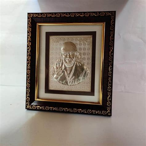 999 Silver Saibaba Frame 8" – onesilver.in