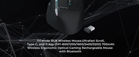 Amazon.in: Buy BESTOR Tri-Mode RGB Wireless Mouse,Ultrafast Scroll ...