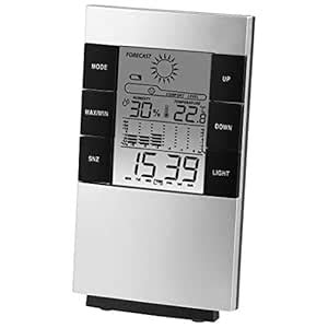Hama Thermometer/Hygrometer, Silver : Amazon.in: Home & Kitchen