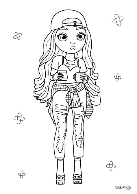 Rainbow High Coloring Pages (Free Printable PDFs) | WakeTheKids