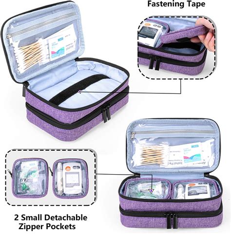 Buy YARWO Insulin Cooler Travel Case with 6 Ice Packs, Single and ...