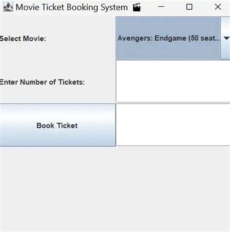 Image result for Java Show Booking Ticket
