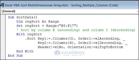 Image result for VBA Excel Sort Multidimensional Array