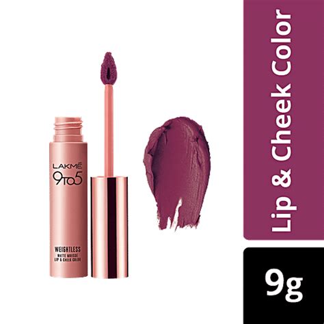 Buy Lakme 9 To 5 Weightless Matte Mousse Lip & Cheek Colour Online at ...