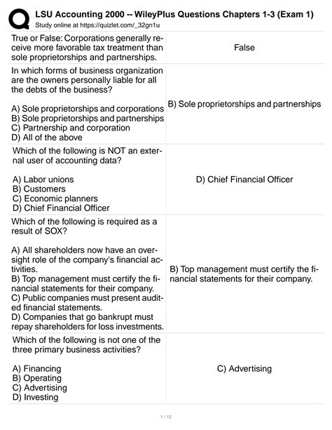 Survey Of Accounting