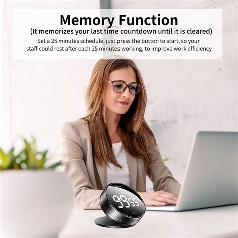 Buy Baseus Digital Kitchen Timer Rotation Countdown Timer Pro Magnetic ...