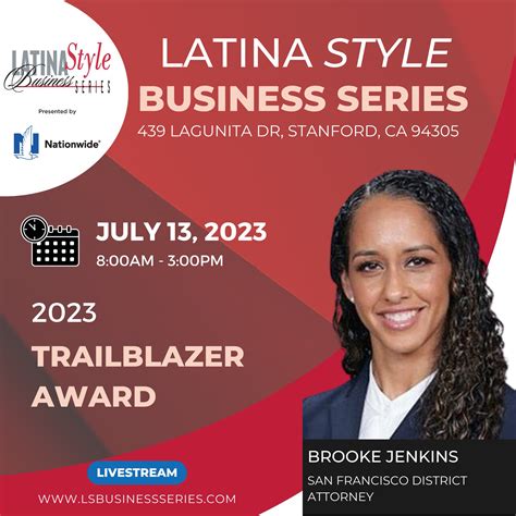 LATINA Style Inc. on Twitter: "We're delighted to award Brooke Jenkins with the 2023 Trailblazer ...