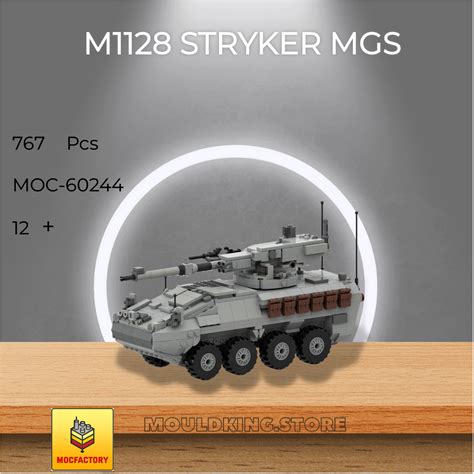 MOC Factory 60244 M1128 Stryker MGS with 767 Pieces | MOULD KING