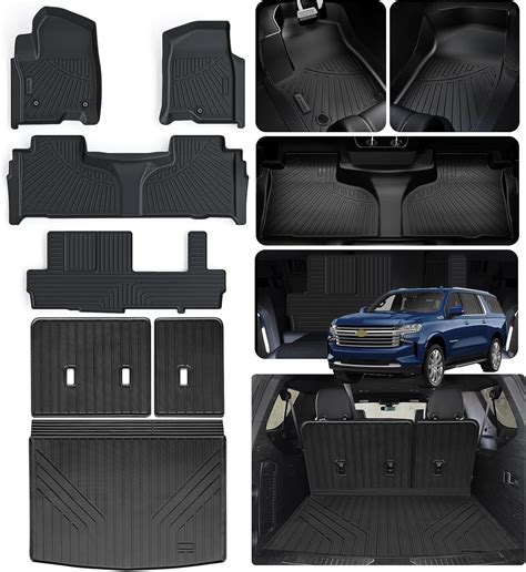 Amazon.com: ASINRI Floor Mats for 2021-2025 Chevrolet Chevy Suburban 8 ...