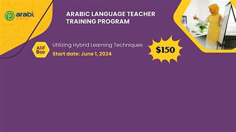 Arabic Language Teacher Training Course (Every Saturday for 5 Weeks ...