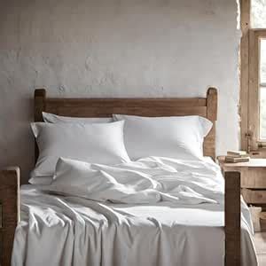 Buy DaDa Bedding FS-098765 3-Piece Cotton Flat Sheet Set, Queen, White ...