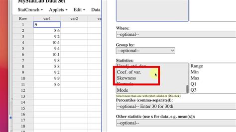 Discrete Random Variable Variance StatCrunch 的图像结果