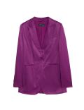 Buy Satin Look Relaxed Single Breasted Blazer at Marks & Spencer