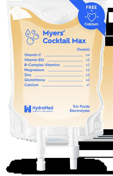 Myers' Cocktail Max IV Therapy - An upgrade on the classic | HydraMed