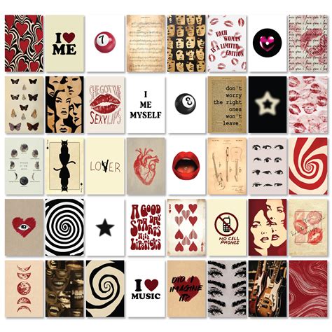 Buy 97 Decor Downtown Girl s, Vintage Aesthetic Room Decor, Retro Wall ...