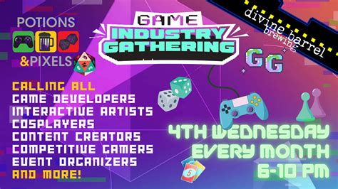 Potions & Pixels Game Industry Gathering - Divine Barrel Brewing