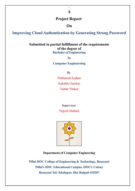 Bb - notes - .. A Project Report On Improving Cloud Authentication by ...