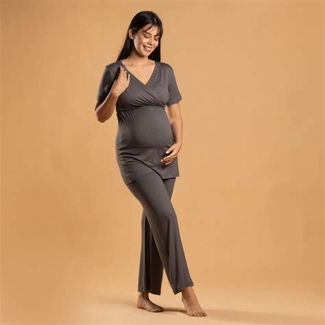 Charcoal Grey Maternity Pants – Block Hop India
