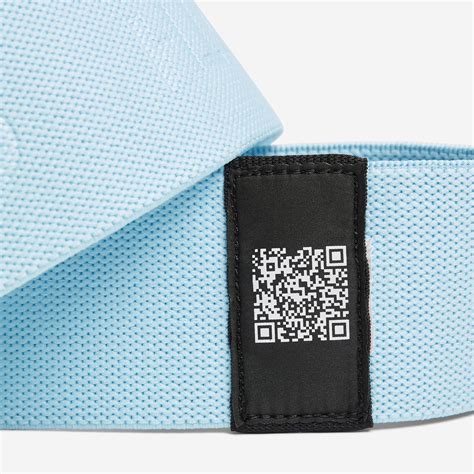Fitness Medium-Resistance Fabric Band for Glutes - Ice Blue