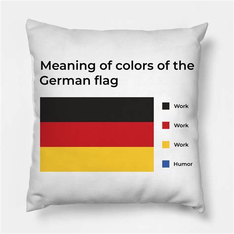 Meaning Of Colors Of The German Flag Meme for Germanic Pillow | Europe