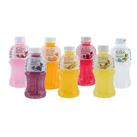 iCoco Fruit Juice with 25% NATA De Coco Full of Fruit Fibers No Added ...