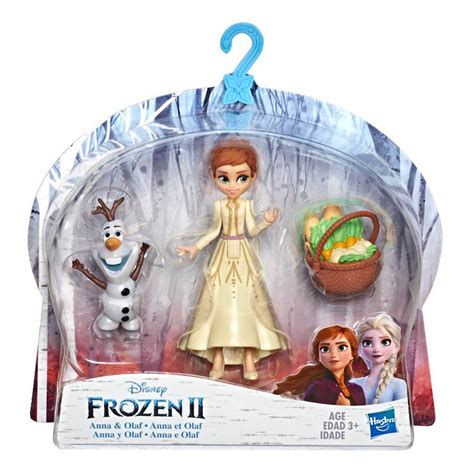 Buy Disney Frozen Anna and Olaf Small Dolls With Basket Accessory ...