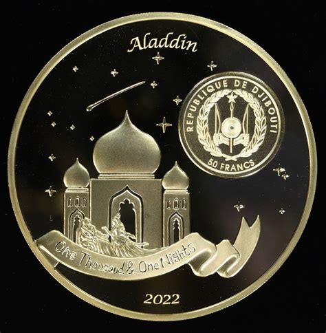 Erie Gold And Silver | 2022 Aladdin's 1001 Nights 50 Francs Pure Copper ...