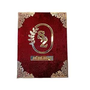 SOB FASHION CUSTOMISED NIKAH NAMA BOOKLET (RED) NIKAH SIGN BOOKLET ...