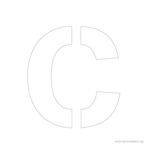 Printable Stencil Letters 4 Inch | Printable Letters to Cut Out