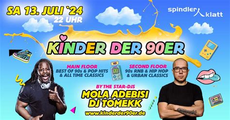 Kinder der 90er mit Mola Adebisi & DJ Tomekk/ Sa, 13.07./ Spindler ...